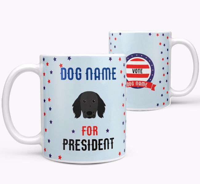 Personalized Vote {dogsName} for President Mug